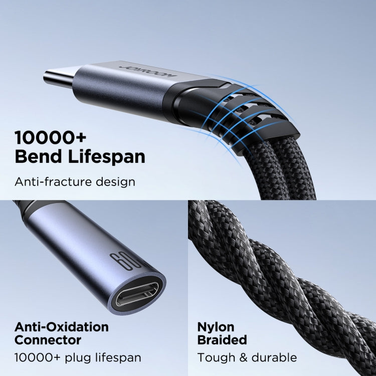 JOYROOM SY-C03 2 in 1 USB-C/Type-C to Dual USB-C/Type-C Audio Adapter Cable(Black)