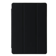 For Lenovo Tab M11 /Xiaoxin Pad 11 2024 Clear Acrylic 3-Fold Leather Tablet Case(Black)