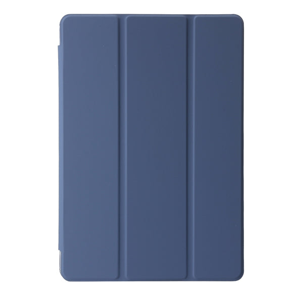 For Lenovo Tab M11 /Xiaoxin Pad 11 2024 Clear Acrylic 3-Fold Leather Tablet Case(Lavender)