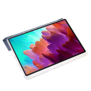 For Lenovo Tab M11 /Xiaoxin Pad 11 2024 Clear Acrylic 3-Fold Leather Tablet Case(Lavender)