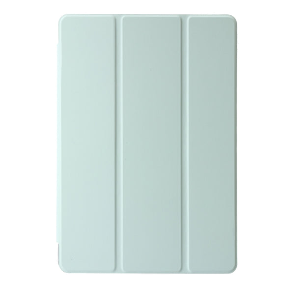 For Lenovo Tab M11 /Xiaoxin Pad 11 2024 Clear Acrylic 3-Fold Leather Tablet Case(Green)