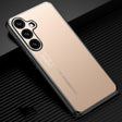 For Samsung Galaxy S24+ 5G Frosted Metal Phone Case(Gold) - Galaxy S24+ 5G Cases by PMC TechLife | Online Shopping South Africa | PMC TechLife