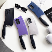 For Samsung Galaxy S23 Ultra 5G Simulated Kitchen Knife TPU + PC Phone Case(Silver)