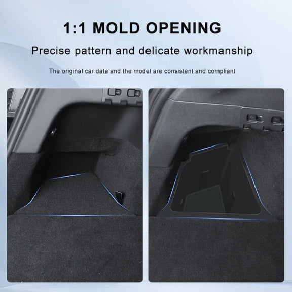 For Tesla Model 3 2pcs / Set Car Trunk Side Storage Box, Flagship Model, Style:without Cover