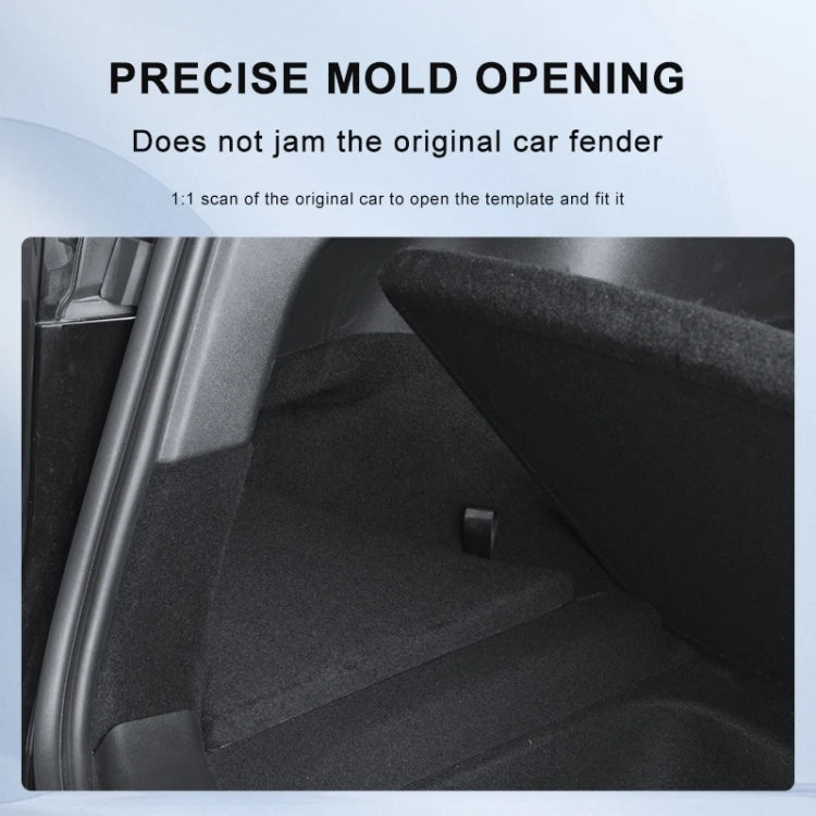 For Tesla Model 3 2pcs / Set Car Trunk Side Storage Box, Flagship Model, Style:without Cover