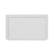 For Tesla Model Y 2021-2023 TPE Storage Organizer Under Car Seat, Style:with Cover(White)