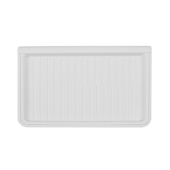 For Tesla Model Y 2021-2023 TPE Storage Organizer Under Car Seat, Style:with Cover(White)