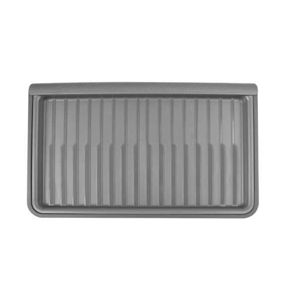 For Tesla Model Y 2021-2023 TPE Storage Organizer Under Car Seat, Style:with Cover(Grey)