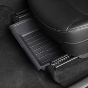 For Tesla Model Y 2021-2023 TPE Storage Organizer Under Car Seat, Style:with Cover(Grey)