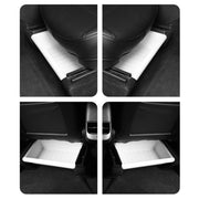 For Tesla Model Y 2021-2023 TPE Storage Organizer Under Car Seat, Style:without Cover(White)