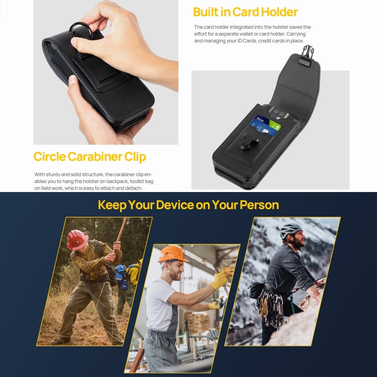 For Ulefone Armor 24 Ulefone Armor Holster Multi-Purpose Phone Pouch Waist Bag(Black)