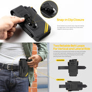 For Ulefone Armor 26 Ultra Ulefone Armor Holster Multi-Purpose Phone Pouch Waist Bag(Black)