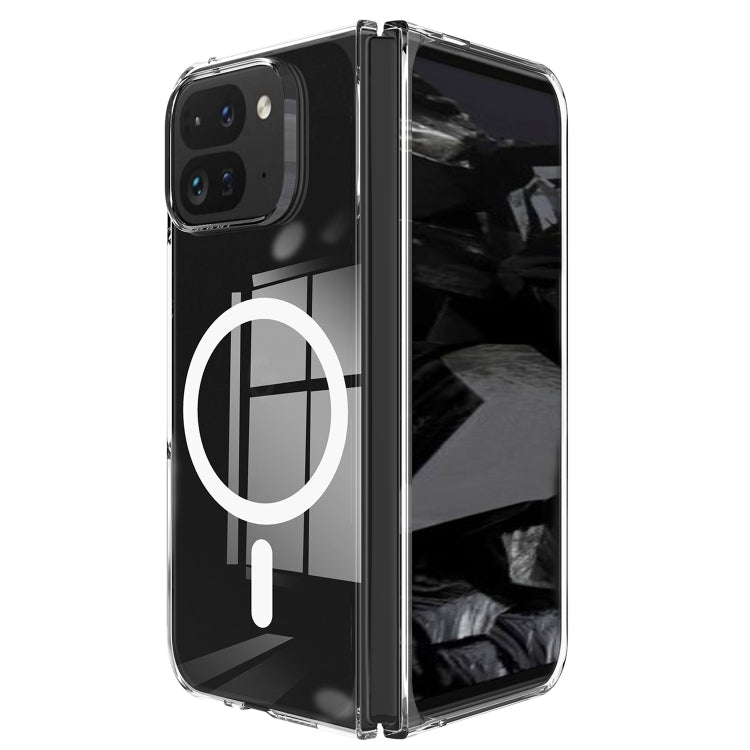 For Google Pixel 9 Pro Fold Scratchproof PC Transparent MagSafe Phone Case
