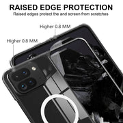 For Google Pixel 9 Pro Fold Scratchproof PC Transparent MagSafe Phone Case