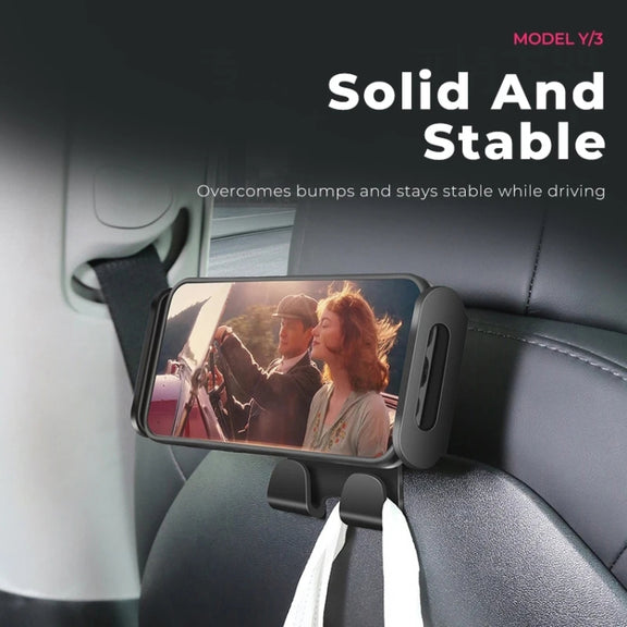 For Tesla Model 3 / Y Car Rear Seat Phone Tablet Holder, Style:Bracket Base