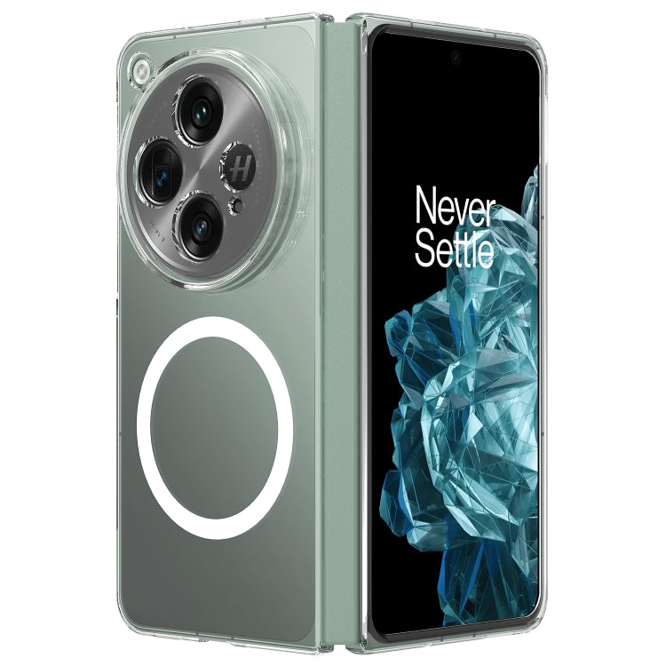 For OnePlus Open Scratchproof PC Transparent MagSafe Phone Case