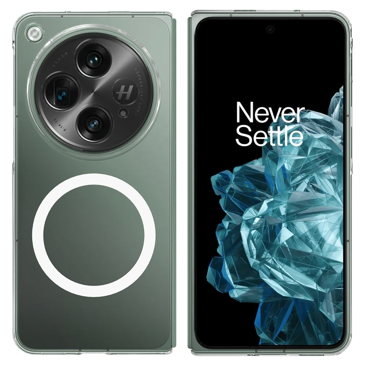 For OnePlus Open Scratchproof PC Transparent MagSafe Phone Case
