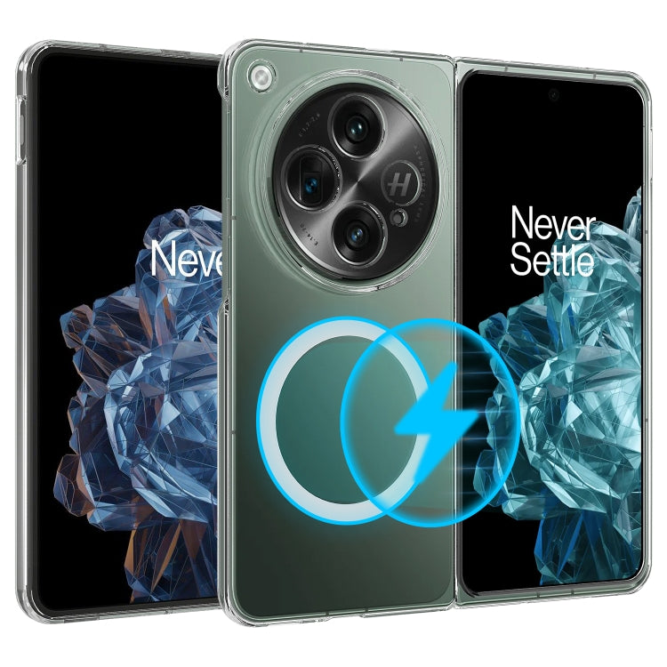 For OnePlus Open Scratchproof PC Transparent MagSafe Phone Case