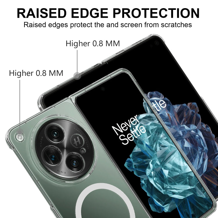 For OnePlus Open Scratchproof PC Transparent MagSafe Phone Case