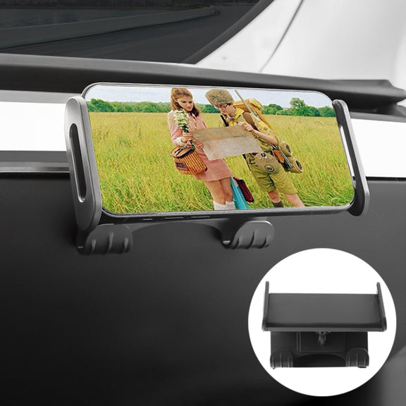 For Tesla Model 3 / Y Car Co-pilot Glove Box Hook Phone Tablet Holder, Style:Hook Base + Phone Bracket