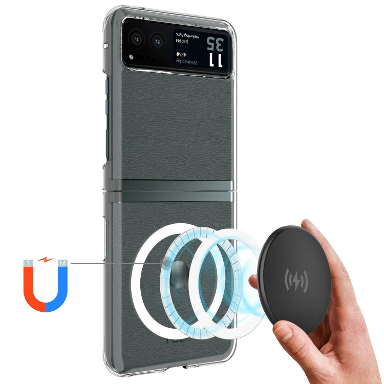 For Motorola Razr 40 Scratchproof PC Transparent MagSafe Phone Case