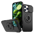 For iPhone 16 Pro Max Camshield MagSafe Ring Holder Armor Phone Case(Black) - iPhone 16 Pro Max Cases by PMC TechLife | Online Shopping South Africa | PMC TechLife | Buy Now Pay Later Mobicred