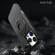 For iPhone 16 Pro Max Camshield MagSafe Ring Holder Armor Phone Case(Black)