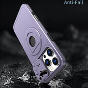 For iPhone 16 Pro Max Camshield MagSafe Ring Holder Armor Phone Case(Purple)