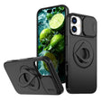 For iPhone 16 Camshield MagSafe Ring Holder Armor Phone Case(Black) - iPhone 16 Cases by PMC TechLife | Online Shopping South Africa | PMC TechLife | Buy Now Pay Later Mobicred