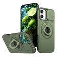 For iPhone 16 Camshield MagSafe Ring Holder Armor Phone Case(Olive Green) - iPhone 16 Cases by PMC TechLife | Online Shopping South Africa | PMC TechLife | Buy Now Pay Later Mobicred