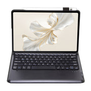 For Honor Pad 9 AH19 TPU Ultra-thin Detachable Bluetooth Keyboard Tablet Leather Case(Black)