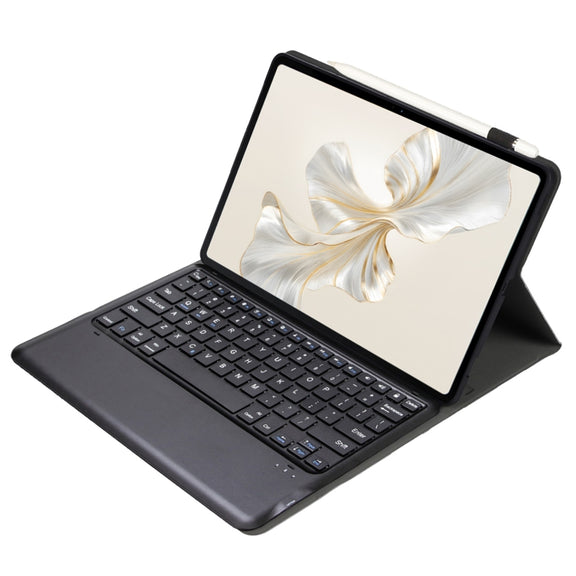 For Honor Pad 9 AH19 TPU Ultra-thin Detachable Bluetooth Keyboard Tablet Leather Case(Black)