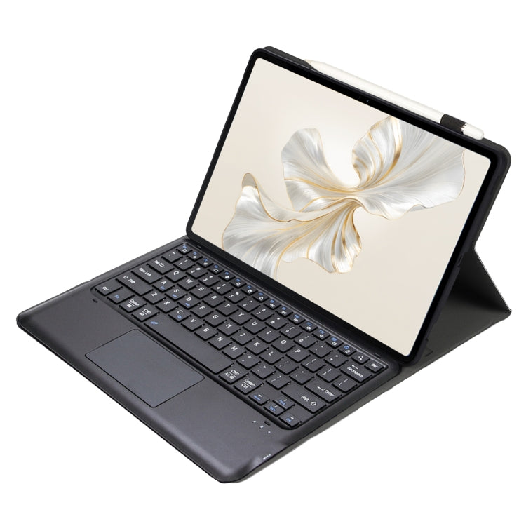 For Honor Pad 9 AH19-A TPU Ultra-thin Detachable Bluetooth Keyboard Tablet Leather Case with Touchpad(Black)