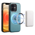 For iPhone 12/12 Pro Denior Cowhide Texture Leather MagSafe Phone Case(Blue) - free shipping - PMC TechLife - Order now!