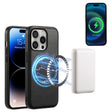 For iPhone 16 Pro Denior Cowhide Texture Leather MagSafe Phone Case(Black) - iPhone 16 Pro Cases by Denior | Online Shopping South Africa | PMC TechLife | Buy Now Pay Later Mobicred