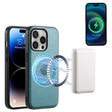 For iPhone 16 Pro Max Denior Cowhide Texture Leather MagSafe Phone Case(Blue) - free shipping - PMC TechLife - Order now!