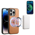 For iPhone 16 Pro Max Denior Cowhide Texture Leather MagSafe Phone Case(Khaki) - free shipping - PMC TechLife - Order now!
