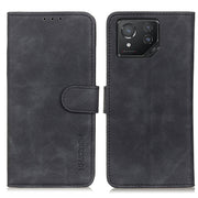 For Asus ROG Phone 8 KHAZNEH Retro Texture Flip Leather Phone Case(Black)
