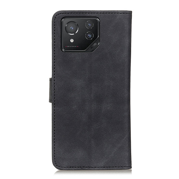 For Asus ROG Phone 8 KHAZNEH Retro Texture Flip Leather Phone Case(Black)