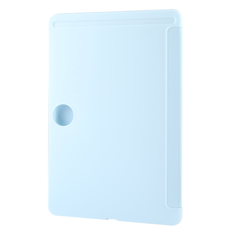 For Honor Pad 9 Tri-fold Silicone Leather Tablet Case(Ice Blue)