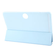 For Honor Pad 9 Tri-fold Silicone Leather Tablet Case(Ice Blue)