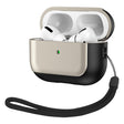 For AirPods Pro 2 Electroplated Leather Texture Wireless Earphones Protective Case(Titanium Grey) - For AirPods Pro 2 by PMC Jewellery | Online Shopping South Africa | PMC Jewellery | Buy Now Pay Later Mobicred