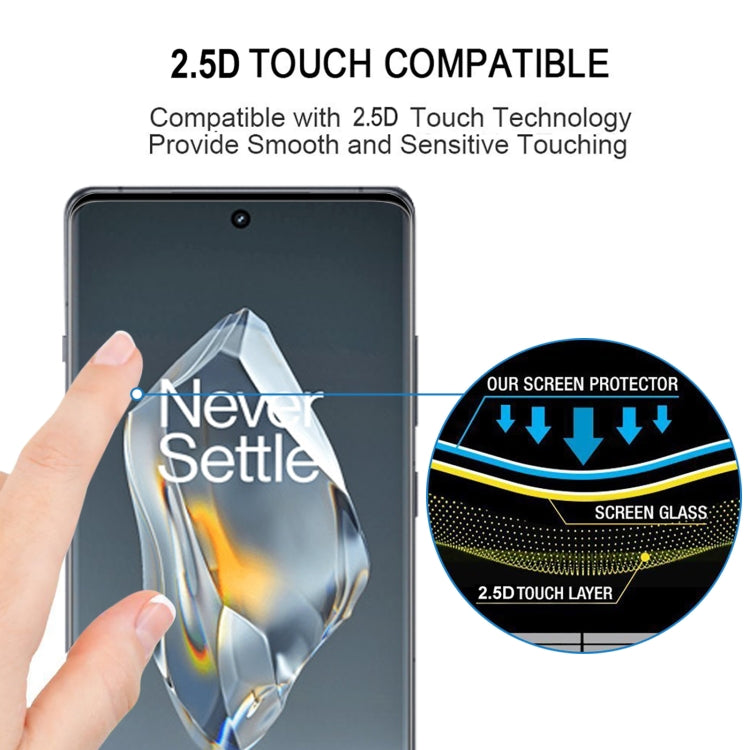 For OnePlus Ace 4 9H HD 3D Curved Edge Tempered Glass Film(Black)