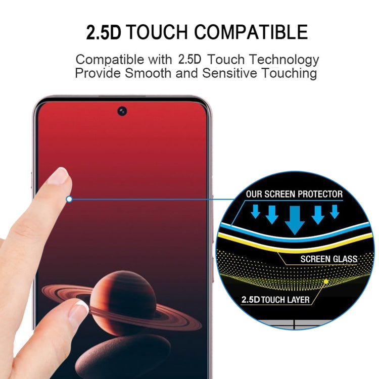 For OnePlus 13 9H HD 3D Curved Edge Tempered Glass Film(Black)
