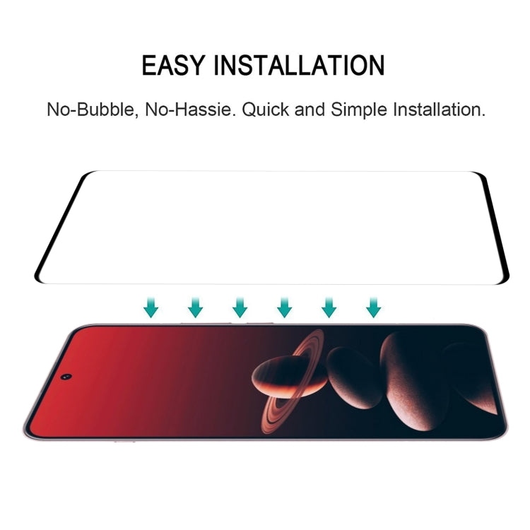 For OnePlus 13 9H HD 3D Curved Edge Tempered Glass Film(Black)