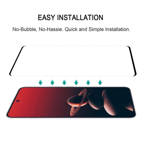 For OnePlus 13 9H HD 3D Curved Edge Tempered Glass Film(Black)