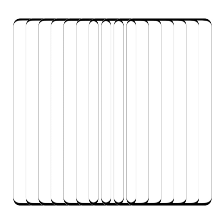 For OnePlus 13 25pcs 9H HD 3D Curved Edge Tempered Glass Film(Black)