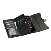 For Google Pixel 7 Pro Zipper Multi-Card Wallet Rhombic Leather Phone Case(Black)