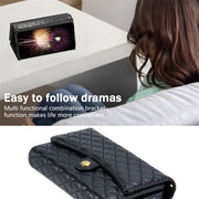 For Google Pixel 7 Pro Zipper Multi-Card Wallet Rhombic Leather Phone Case(Black)