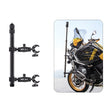 Double Dual-heads Crabs Motorcycle Clamps Handlebar Fixed Mount 3-stage Telescopic Selfie Stick - Holder by PMC TechLife | Online Shopping South Africa | PMC TechLife
